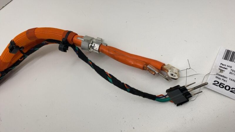 105587310E 12-20 Tesla Model S High Voltage Inlet Charger Cable Wiring Harness 1055873-10-E
