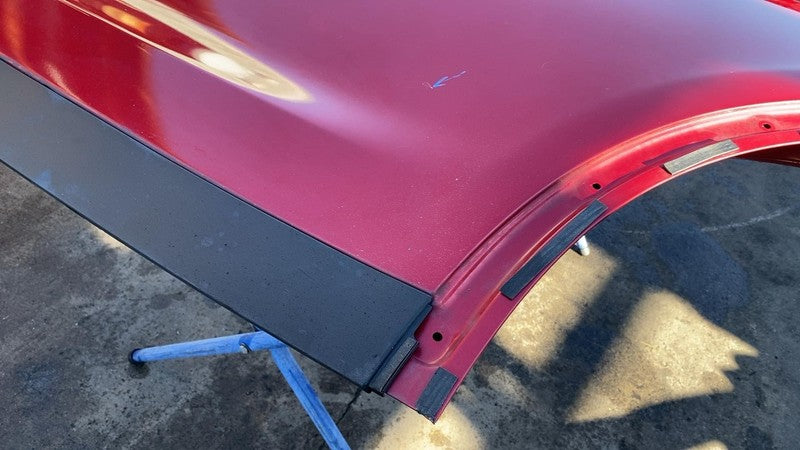 1028790-E0-K ⭕ 2016-2023 Tesla Model X Rear Driver Side Falcon Door Shell Panel LH Red - PPMR