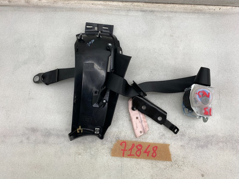 102313605D ⭕ 12-15 Model S Rear Right Seat Belt Retractor w/ Mid C-Pillar Trim 1023136-05-D