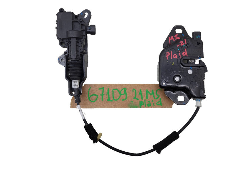 1500397 00 E ⭕ 2021-2025 Model S Hood Latch Double Pull Single Actuator w/ Cable 1500397-00-E
