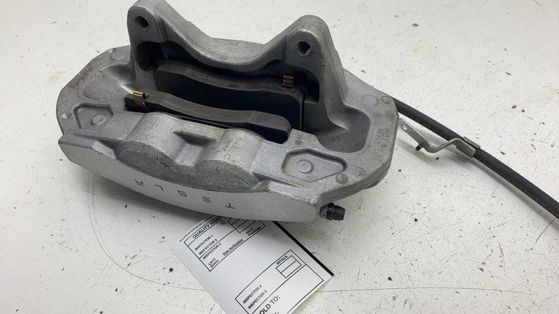 104462100E ⭕ 2017-2023 Tesla Model 3 M3 Front Left Caliper w/ Brake Hose Line 1044621-00-E