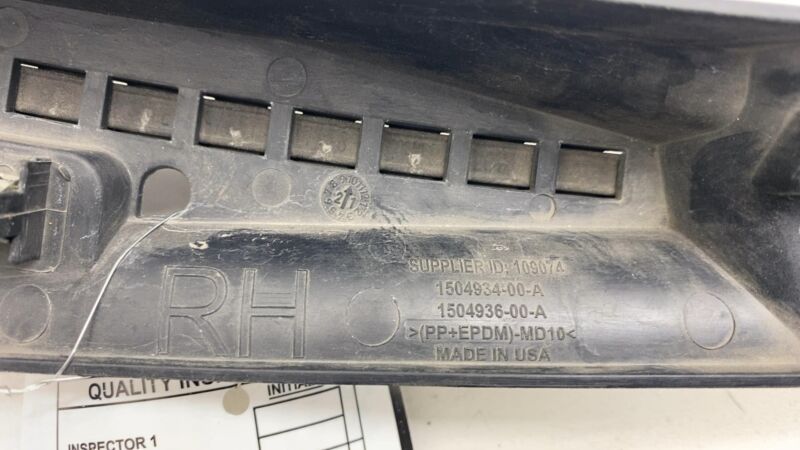 150493400A ⭕ 2017-2023 Tesla Model 3 Right Under Hood Grille Vent Trim Cover 1504934-00-A