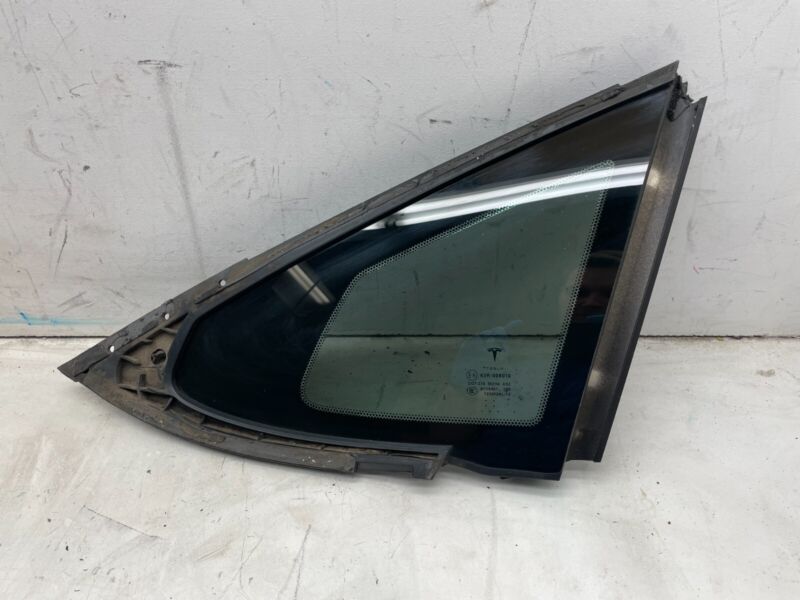 2012-2021 Tesla Model S MS Rear Left Side Quarter Window Glass 43R-008010 OEM