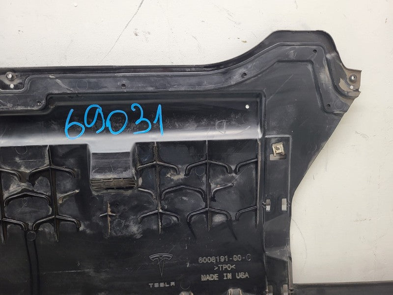 600819100C ⭕ 2012-2015 Tesla Model S Rear Under Tray Splash Aero Shield Cover 6008191-00-C