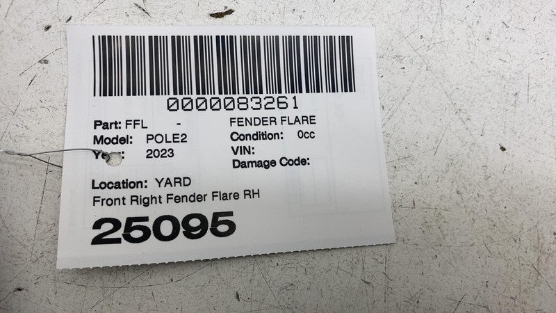 31672602 ⭕ 2021-2024 Polestar 2 Front Right Wheel Arch Fender Flare Molding RH 31672602