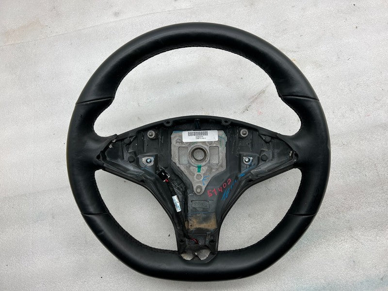 1036774-00-C ⭕ 2012-2021 Tesla Model S X Leather Steering Wheel Heated Black OEM 1036774-00-C