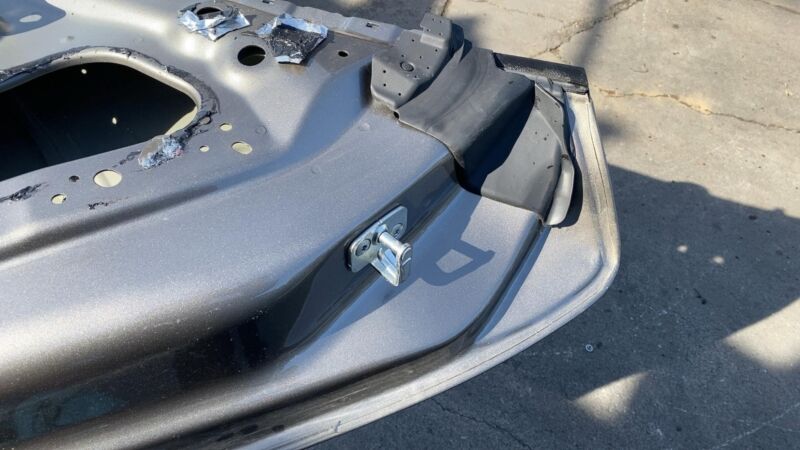 2012-2015 Tesla Model S Rear Passenger Side Door Shell Panel Right RH Brown PPTI