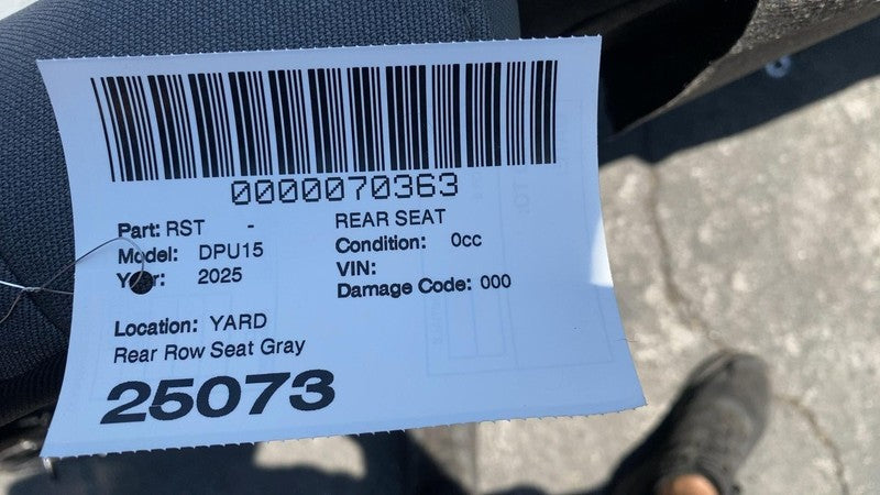 ⭕ 2019-2025 Ram 1500 Crew Cab Rear Left & Right 2nd Row Cloth Seat 5th Gen Gray