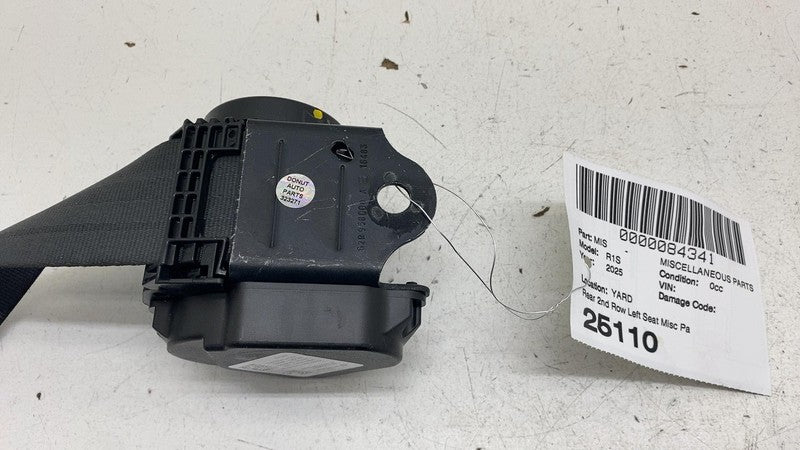 PT00003684D ⭕ 2025 Rivian R1S Rear Left Side 2rd Row Seat Belt Retractor Black PT00003684-D