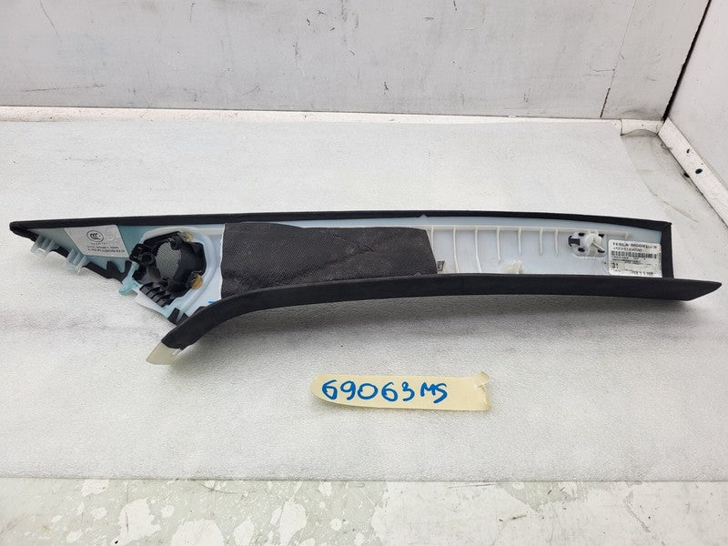 100248802F ⭕2012-2015 Tesla Model S Front Left A-Pillar Upper Trim Cover Panel 1002488-02-F