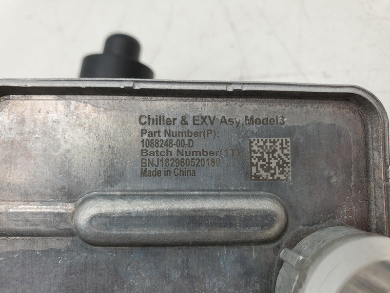 1088248-00-D ⭕ 2017-2022 Tesla Model 3 Chiller EXV Oil Fluid Cooler Assembly 1088248-00-D OEM