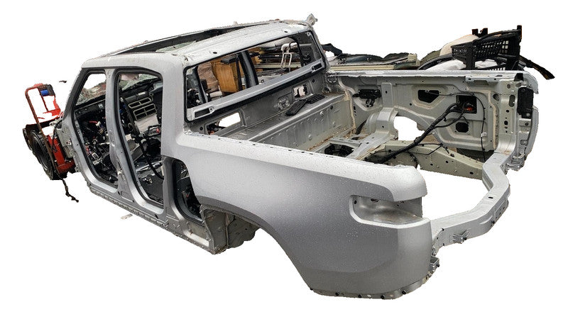 ⭕ 22-24 Rivian R1T Rear Quarter Panel Left Side Bedside Structural Cutout Silver
