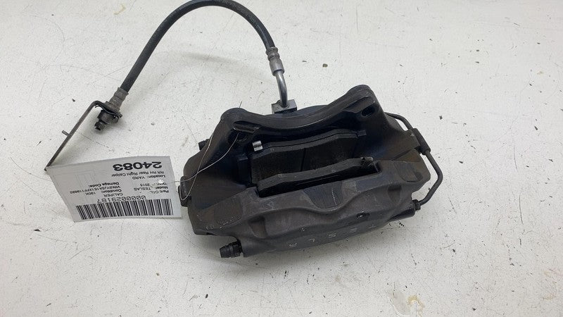 ⭕ 12-20 Tesla Model S MS Rear Passenger Side Caliper w/ Brake Hose Lin