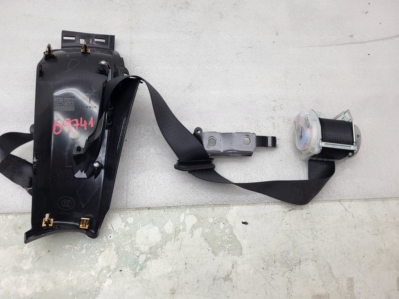 102473200C ⭕ 12-15 Model S Rear Right Seat Belt Retractor w/ Mid C-Pillar Trim 1023136-05-D