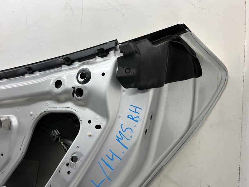 2012-2015 Tesla Model S Rear Passenger Side Door Shell Panel Right Whi