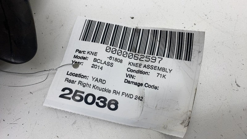 2460406 ⭕ 14-17 Mercedes-Benz B-Class Rear Passenger Spindle Knuckle Right FWD 2460406