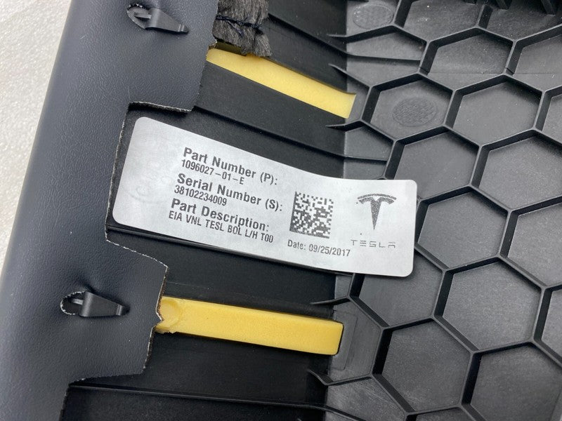 1096027 01 E ⭕ 2017-2022 Model 3 Rear 2nd Row Seat Bolster Trim Cushion Left OEM 1096027-01-E