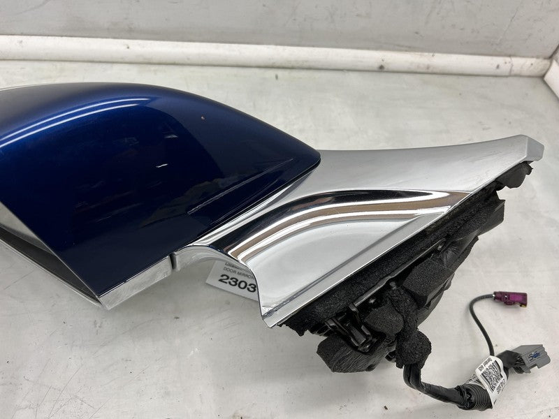 1041317-00-A ⭕ 12-15 Model S Left Exterior Rear View Door Mirror LH Blue - PPSB 1041317-00-A