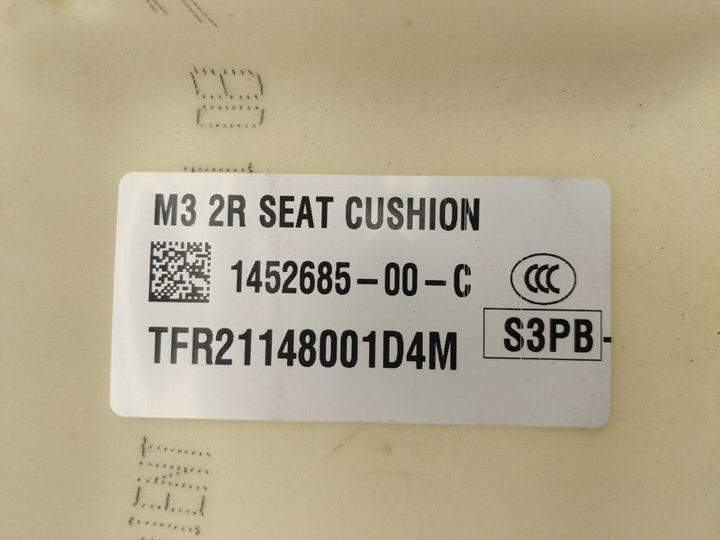 1452685 00 C ⭕ 2017-2022 Tesla Model 3 Rear 2nd Row Seat Lower Cushion Black OEM 1452685-00-C