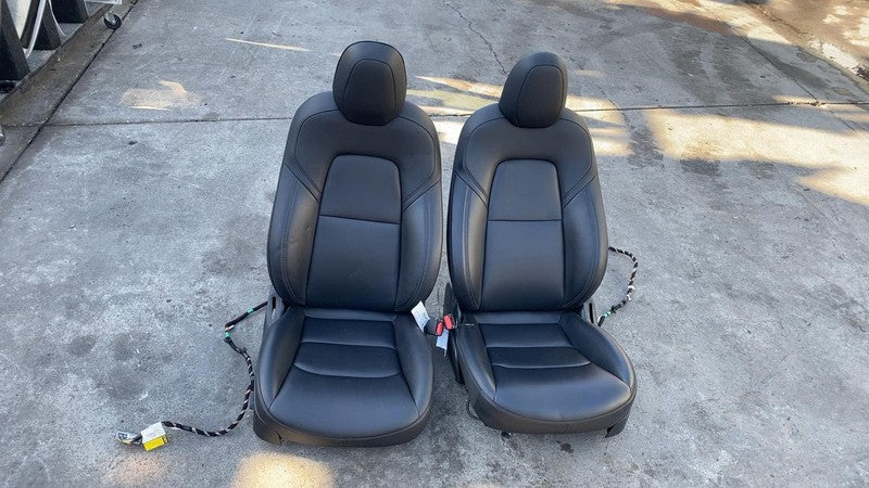 ⭕ 2017 2018 2019 2020 Tesla Model 3 Set Front Left & Right Seat Assembly Black
