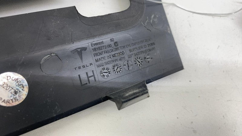 181527200C ⭕ 24-25 Tesla Cybertruck Front Side Bumper Lower Tow Eye Cap Left 1815272-00-C