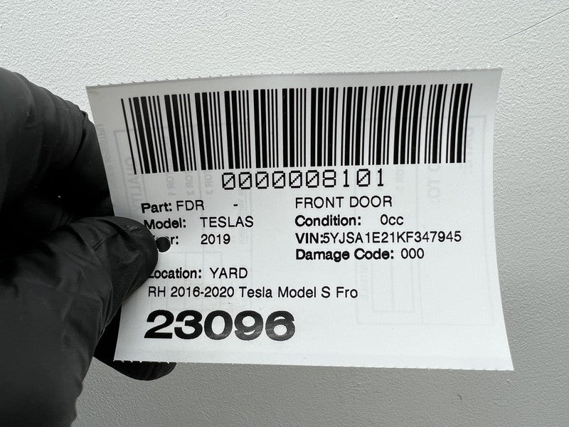 ⭕ 2016-2020 Tesla Model S Front Passenger Side Door Shell Panel Right