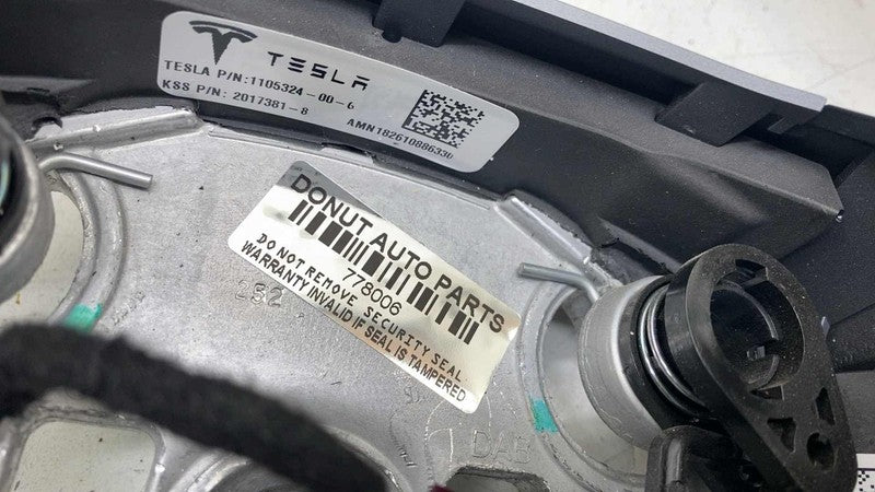 108568200B ⭕ 2017-2020 Tesla Model 3 Steering Wheel Leather Black (Non-Heated) 1105324-00-G