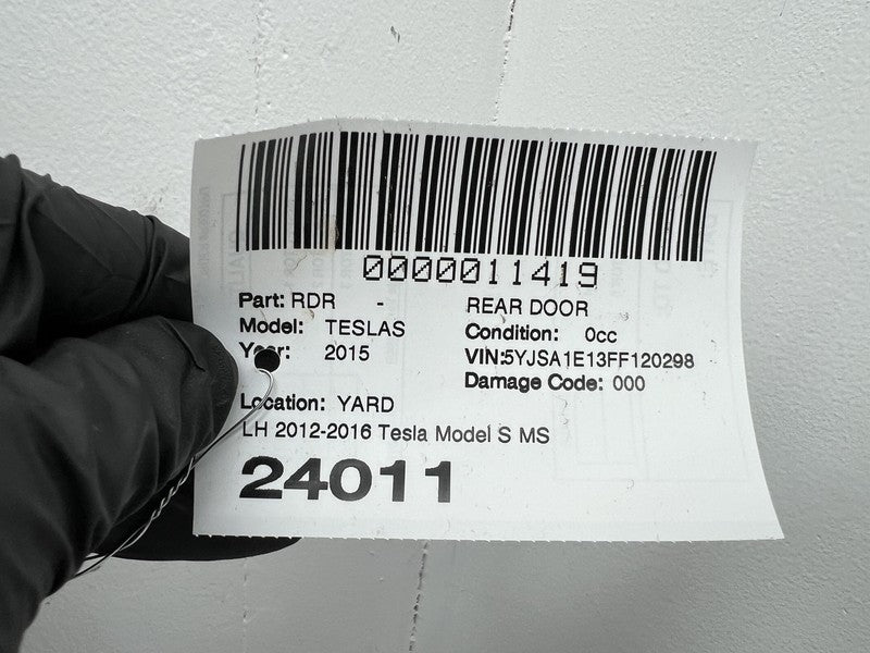 ⭕ 2012-2015 Tesla Model S MS Rear Driver Side Door Shell Panel Left LH