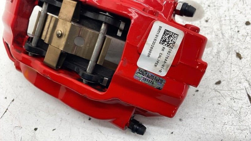 ⭕ 2016-2020 Tesla Model X Rear Caliper w/ Brake Hose Line Right Red 10