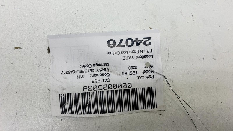 ⭕ 17-23 Tesla Model 3 Front Brake Caliper w/ Brake Hose Line Left 1044