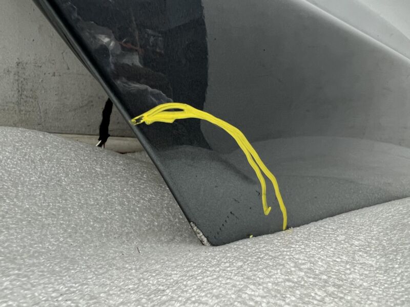 2012-2015 Tesla Model S Rear Passenger Side Door Shell Panel Right Gray - PMTG