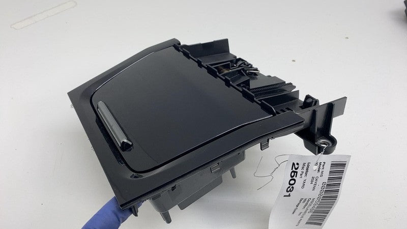 ⭕ 2024 Porsche Cayenne Compartment Storage Cubby w/ Door Gloss Black 9