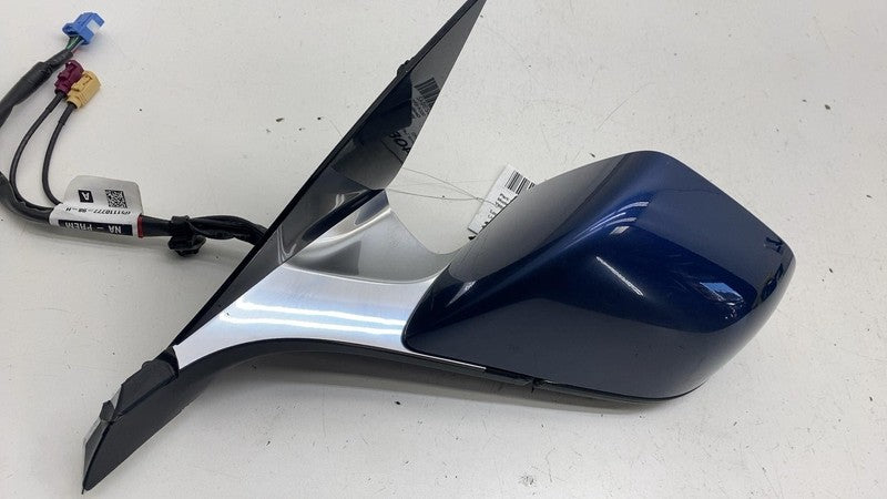 ⭕ 17-20 Model 3 Front Left Exterior Rear View Door Mirror Blue PPSB 11