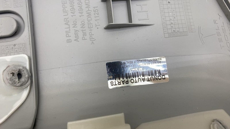 ⭕ 20-24 Tesla Model Y Driver B-Pillar Upper Trim Cover Panel Left 1494