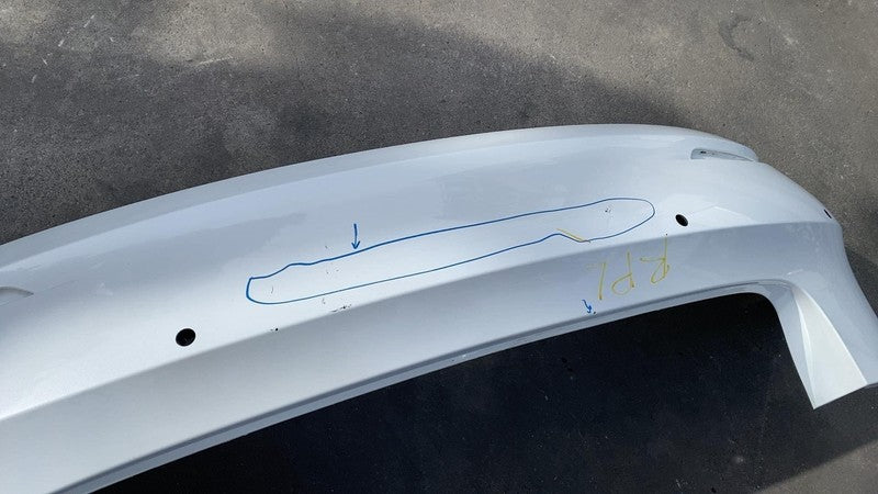 ⭕ 2017-2022 Tesla Model 3 Rear Bumper Cover w/ Park Sensor Holes Assy White PPSW