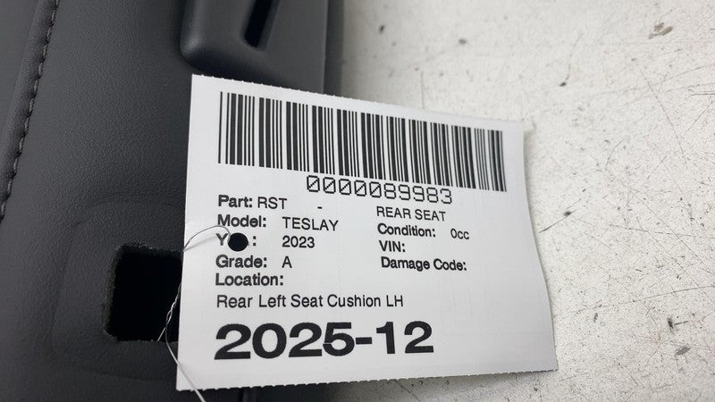 ⭕ 2020-2024 Tesla Model Y Rear Driver Side Seat Upper Cushion Back Res