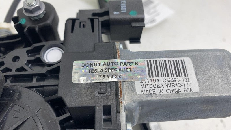 PT00009554-H ⭕ 22-24 Rivian R1T R1S Rear Right Door Window Regulator RH w/ Motor PT00009554-H