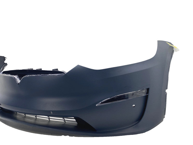 1588184-00-B ⭕21-23 Tesla Model X Front Bumper Cover w/ Foglight Primed Assembly 1588184-S0-A
