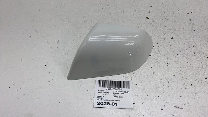 ⭕ 2017-2025 Tesla Model 3 Left Exterior Door Mirror Skull Cap Cover 10