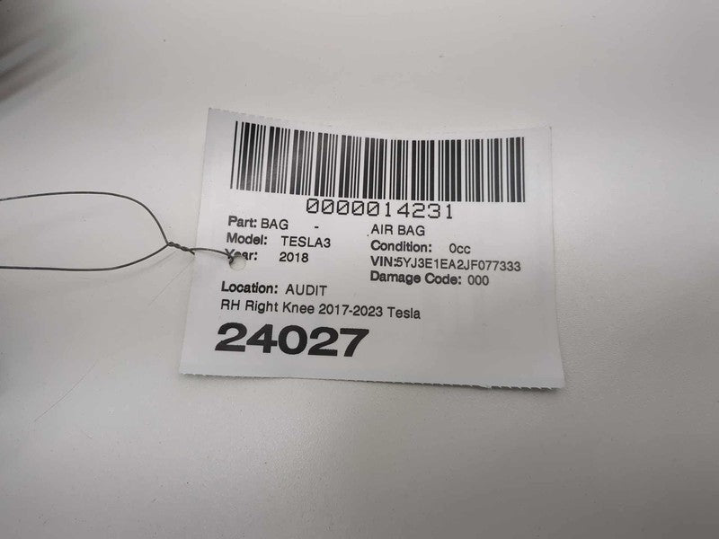 ⭕ 17-23 Tesla Model Y 3 Right Knee Airbag Passenger Safety Module 1077