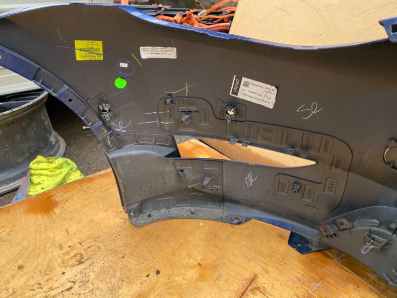 149374500A 2020-2023 Tesla Model Y MY Front Bumper Cover Assembly Deep Blue Metallic - PPSB