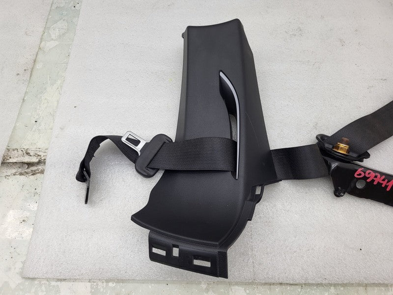 102473200C ⭕ 12-15 Model S Rear Right Seat Belt Retractor w/ Mid C-Pillar Trim 1023136-05-D