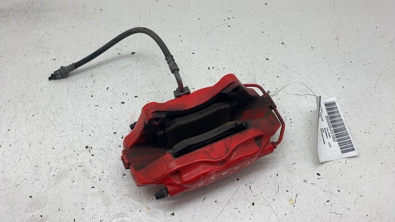 1042642-01-A 2012-2020 Tesla Model S Rear Passenger Side Caliper Red w/ Brake Hose Line Right