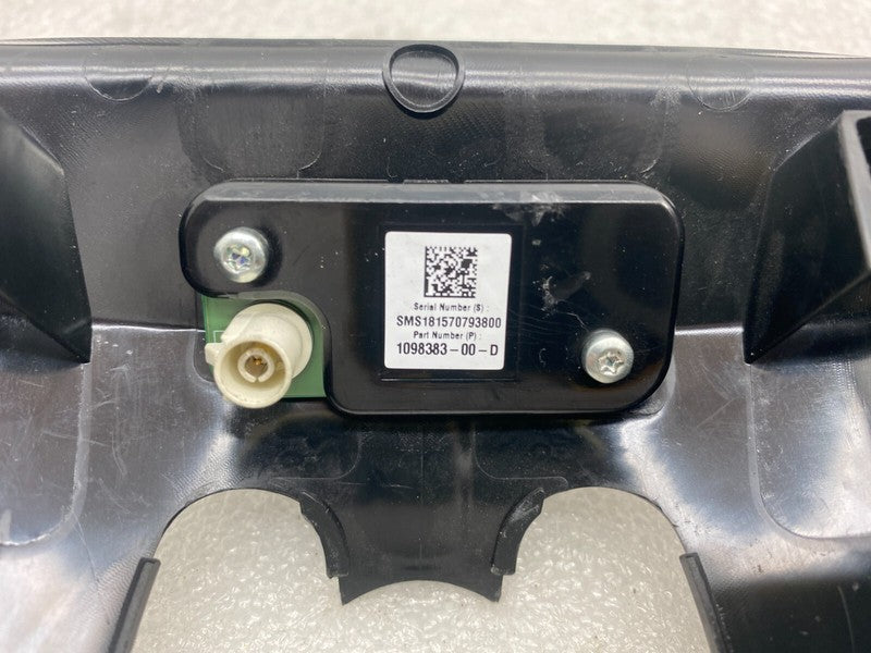 1086332 00 17-22 Model 3 Front Interior Rear View Mirror Upper Cover w/ Camera 1098383-00-D