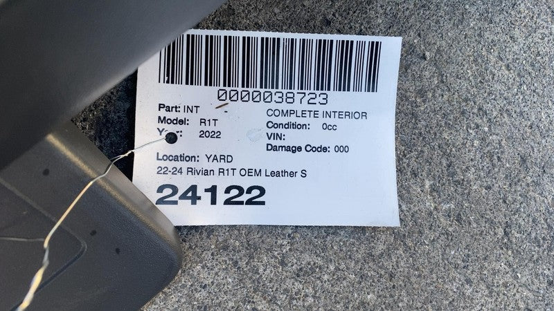 ⭕2022-2024 Rivian R1T Front Left & Right + Rear 2nd Row Leather Seat Ocean Coast