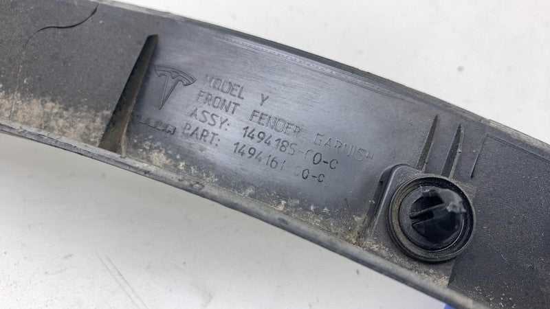 1494185-00-C ⭕2020-2024 Tesla Model Y Front Left Fender Wheel Arch Flare Molding 1494185-00-C