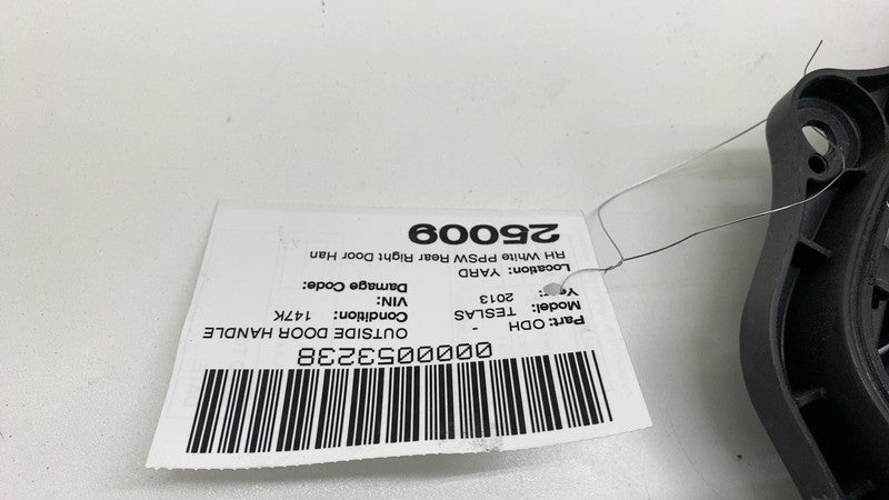 1007374-00 2012-2015 Tesla Model S MS Rear Right Exterior Door Handle Outer RH White - PPSW