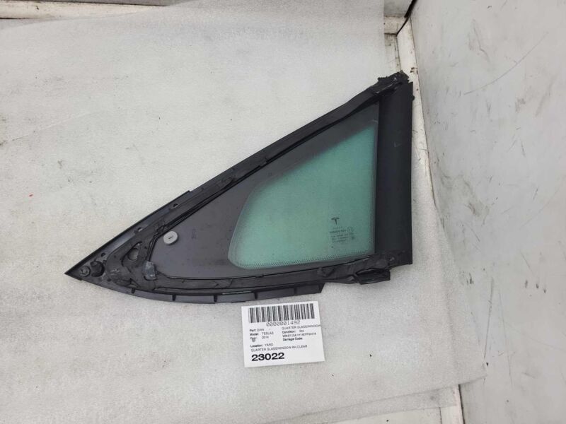 2012-2020 Tesla Model S Rear Passenger Side Quarter Fixed Glass Right Assembly