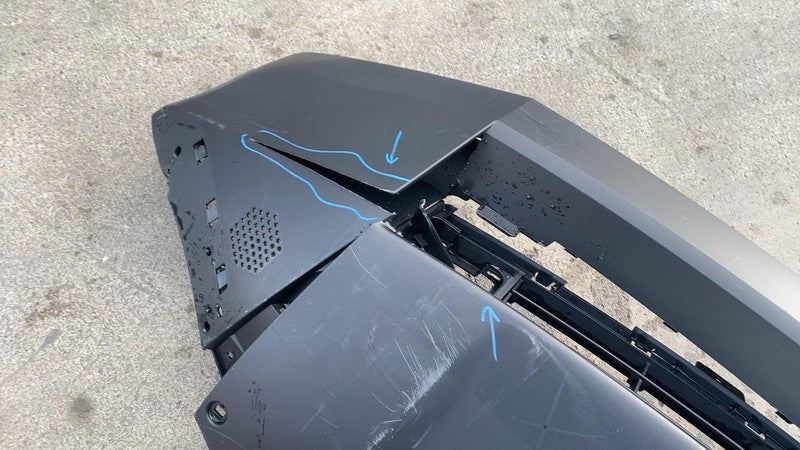 2024 2025 Tesla Cybertruck Front Bumper Cover w/ Grille & Lower Shield