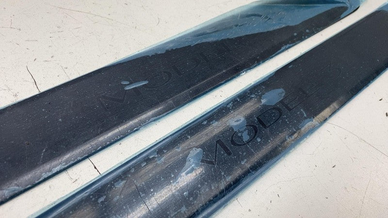 ⭕ 17-23 Model 3 Front Left & Right Door Sill Scuff Plate Trim Panel 15